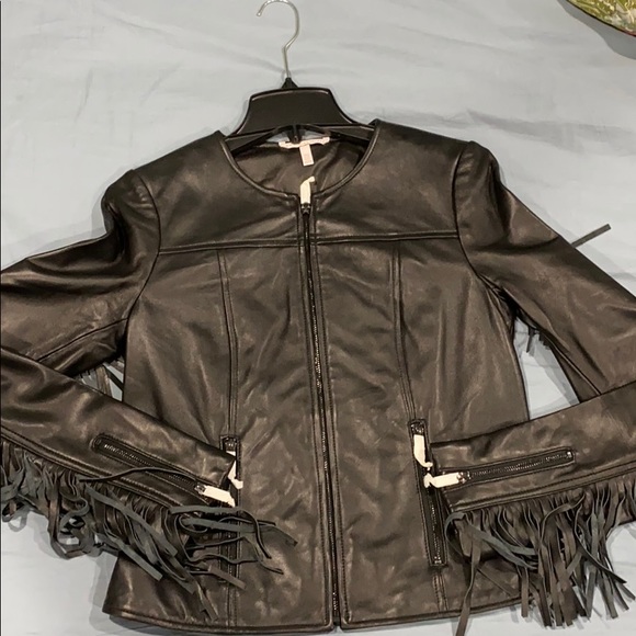 Victoria’s Secret Supermodel Fringe Leather Jacket - Picture 5 of 8